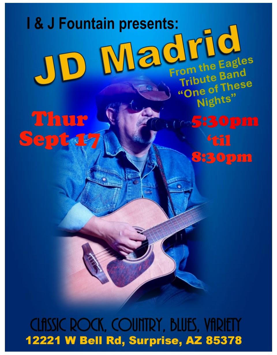 Friday July 23rd 2021 Live Music With Lee Branded Country at I and J Fountain Restaurant